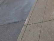 Man exposes himself. Walking down the streets of Detroit Michigan.