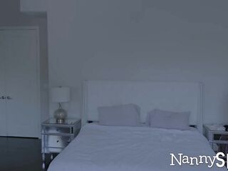 Lewd nanny caught with her hand in her cookie jar! :o