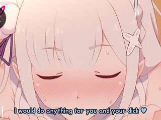 Emilia Desires to Breed at Christmas! Teach Her How to Do It! (ReZero, Breeding, Knob Worship, Impregnation, Creampie, Paizuri)