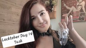 Locktober Day 14 Task for Chastity Subs