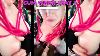 The She-male Has a Massive Delicious Manstick and You Are Going to Fellate It Includes Mesmerizing CEI Completing