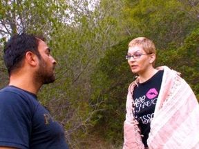 Experiments in our place. Zoe, an ugly babe in her first scene with a hot guy, imagine how we mess things