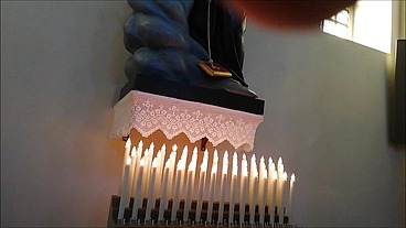 Hardcore blasphemy in a church with a priest