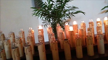 Hardcore blasphemy in a church with a priest
