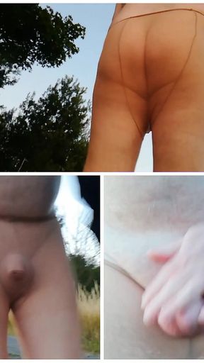 Outdoor in Pantyhose