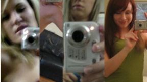 Ex-Girlfriends Striptease Selfies to Show off Tits & Pussy