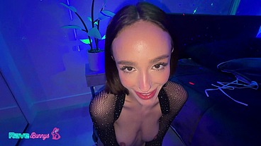 Horny Christina Sage Gulps Brian's Cock At The After Party Fuck!