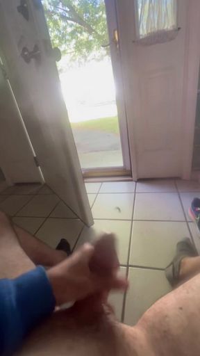 Masturbating in front of the neighbor is so good