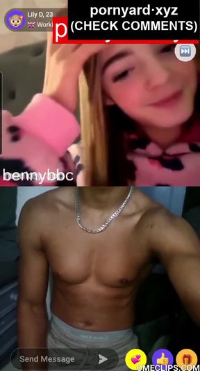 Teen girl films her reaction to homemade webcam footage