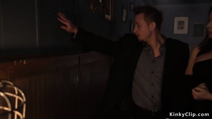 After blind date busty babe bdsm banged