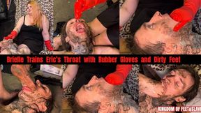 Brielle Trains Eric’s Throat with Rubber Gloves and Dirty Feet (Full HD 1080)