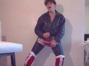 Porn Prince in Vest Boots & Leather Chaps!