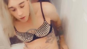 Chastity-clad woman opens up for fulfilling fucking