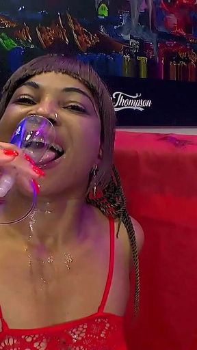 Hot Ggg Slut Swallows Loads of Cum in Wild Bukkake