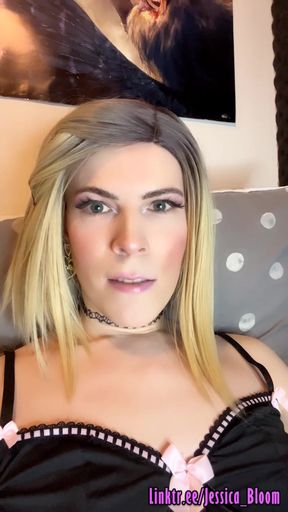 Jessica Bloom's Big Cock Throbs From Anal - Caged and Released Hands-Free Squirting Orgasms