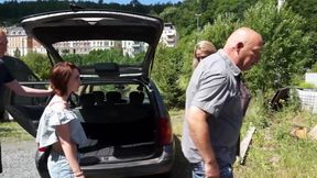 The sleazy car salesman, fucked for discount!