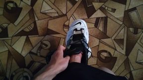 Nike Uptempo Sneakers Tie to My Cock