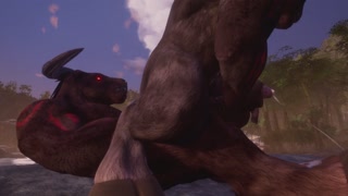 Minotaurs Fuck Each Other Hard (Anal Licking / Big Dick) Furry Porn | Wild Side Furries