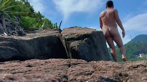 I Showed off on the Rock on the Beach and the Fisherman Almost Caught Me.