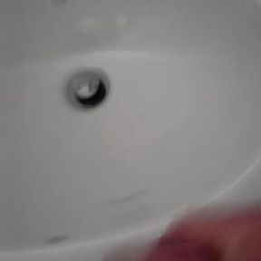 Cum shot in ladies toilet.