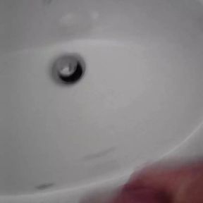 Cum shot in ladies toilet.