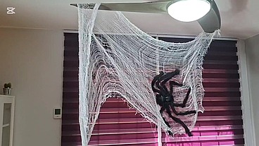 On Halloween, my big cock against three little ones, who will win?