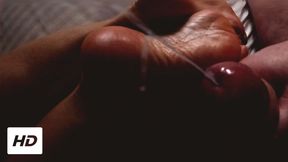 Luna Vale Dark Sensual Foot Cumshot â€“ Jerking Off to Her Soles & Toes