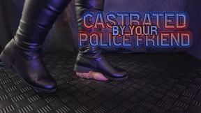 Castrated by Your Police Officer Friend in Thigh High Riding Boots (Close Version) - TamyStarly - Cock Balls Crush Trample, Shoejob, Bootjob, CBT, Ballbusting, Trampling, Stomping