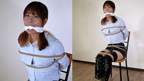 LT1 Cute Japanese Girl Lum Bound & Gagged in Thigh High Boots Part1 (FasterDownload)