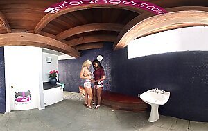VR Bangers - [360degVR] Two Lesbians LICKING Each Other before SKINNY DIPPING
