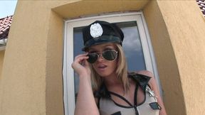 Horny stud bangs ablonde babe on the red couch after getting BJ