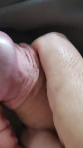 Milf lets hubby rub his cock all over her foot and toes   Clip 2