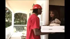 Anal penetration of busty black stepmom!