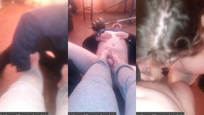 foot fetish collection - stacy humiliated me tram on my cock , and footjob me we fucked and i cum on her (full videos sheer membership)