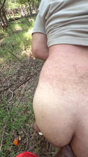 Cruising Straight Guy Gets Bent Over a Tree