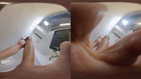 3DVR180 ERER Wrinkled feet POV Squashes you
