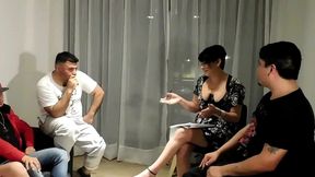 pornocasting, a therapy section ends in an awesome orgy