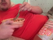 Belly Stuffing! Burping & Gaining Watching Anime Again :P Free Fetish Clip