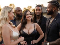 BLACKEDRAW: Interracial BBC Gangbang with Two Cougar Milf (AI Generated) Realistic