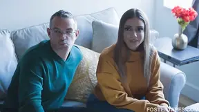 Foster parents made us share everything including the same hard cock every single fucking night