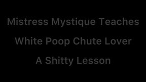 Ebony Mistress teaches dirty white boy a lesson about ass fucking