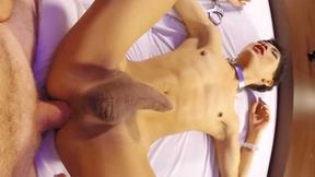 ”Asian TS enjoyed rough ass fucking after tranny posed & got a blowjob”