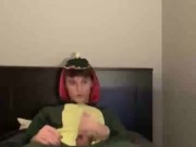 Onesie 19 year old solo jerk