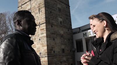 Cuck Looks Closely as Joanna Black Melts a BBC in Her Mouth After Anal