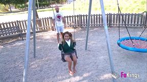 Little midget Mu&ntilde_equita Enfadada finds a cock that'_s BIGGER than her!