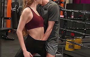 Small tit redhead assfingered deepthroat facefucked and anal