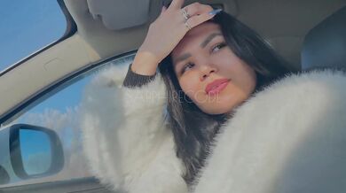 Cheating on my husband. Public blowjob in the winter forest. Cumshot. With conversations