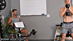 Naughty stud gets asshole stretched