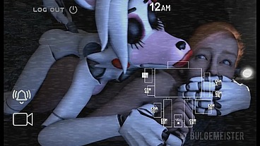 Fun Night At Freddy's [ FNAF Parody Hentai Game PornPlay ] Ep.3 muscular security guard pegged by a spooky monster animatronic