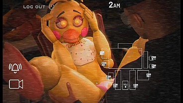 Fun Night At Freddy's [ FNAF Parody Hentai Game PornPlay ] Ep.3 muscular security guard pegged by a spooky monster animatronic